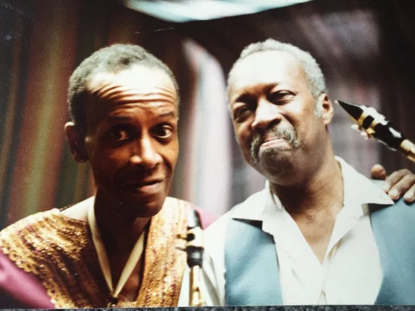 Clarence “C” Sharpe & Hank Mobley, at the Ronnie Boykins Memorial benefit