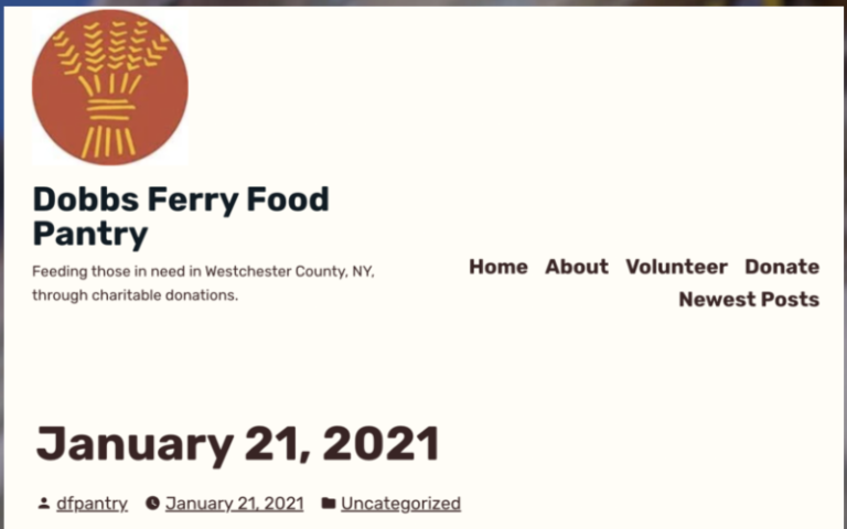 Screenshot of article from dobbsferrypantry.org