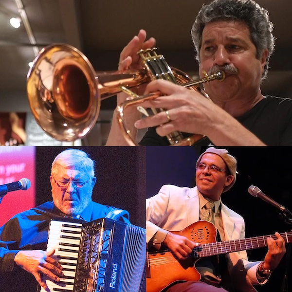 A collage of Mark Morganelli & the Jazz Forum All-Stars