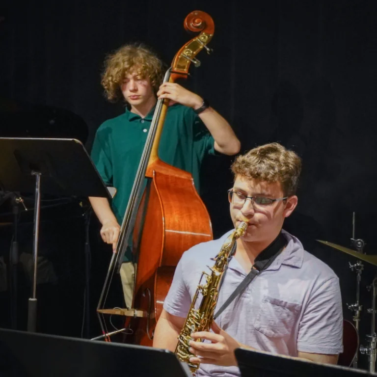 A photo from a Jazz Forum Student Ensemble concert.