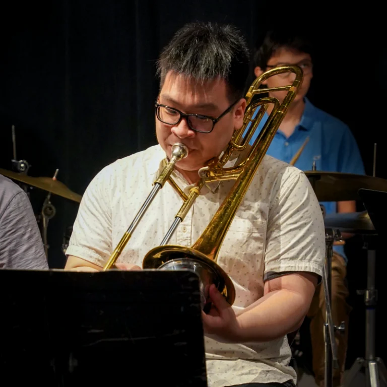 A photo from a Jazz Forum Student Ensemble concert.