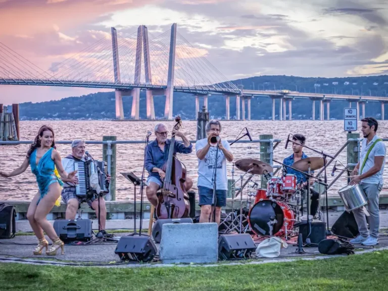 Photo by Jeffrey Friedkin of of Mark Morganelli and the Jazz Forum All-Stars Performing at Horans Landing