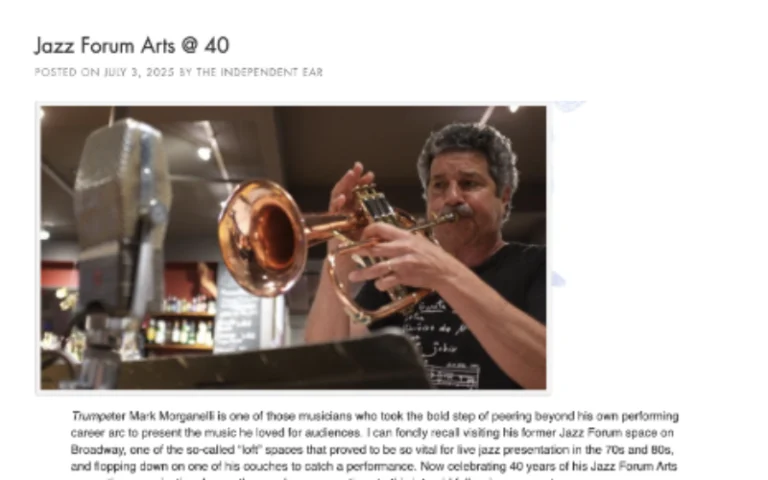 Open Sky Jazz - Jazz Forum Arts @ 40